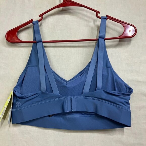 All in Motion Women's Size M Blue Medium Support Effortless Support Bra Sports - Picture 3 of 10